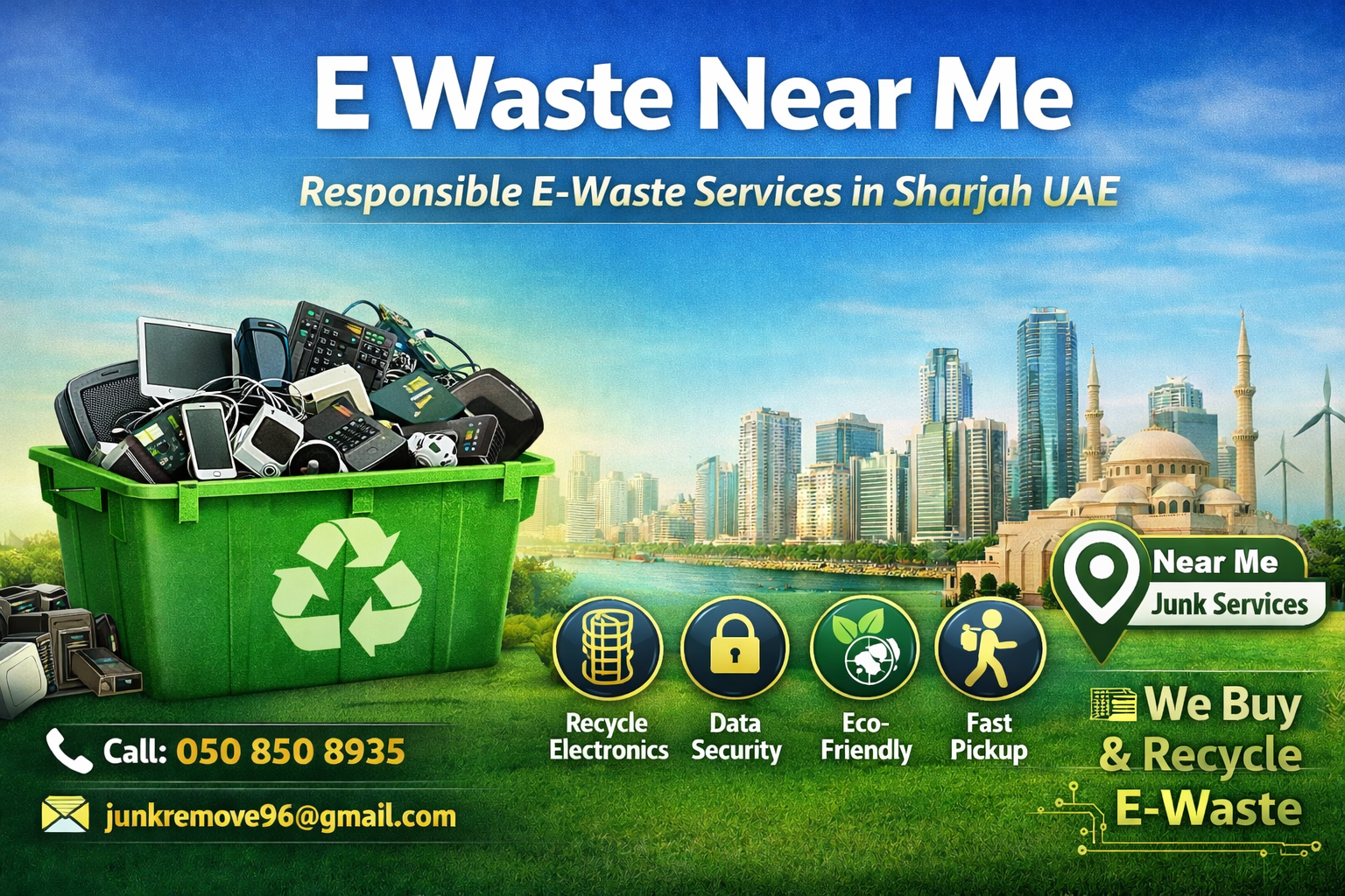 E-Waste Near Me | Safe Electronic Waste Recycling & Disposal Services